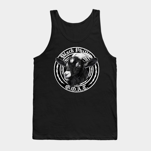 Black Phillip the GOAT emblem Tank Top by LauraGraves